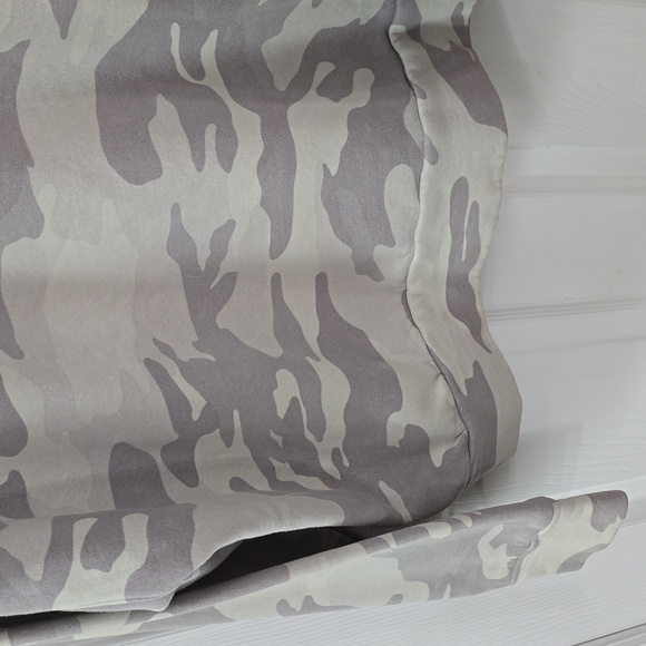 Hollister Hooded Sweatshirt Camouflage Oversized Gray Size Large - Picture 10 of 14